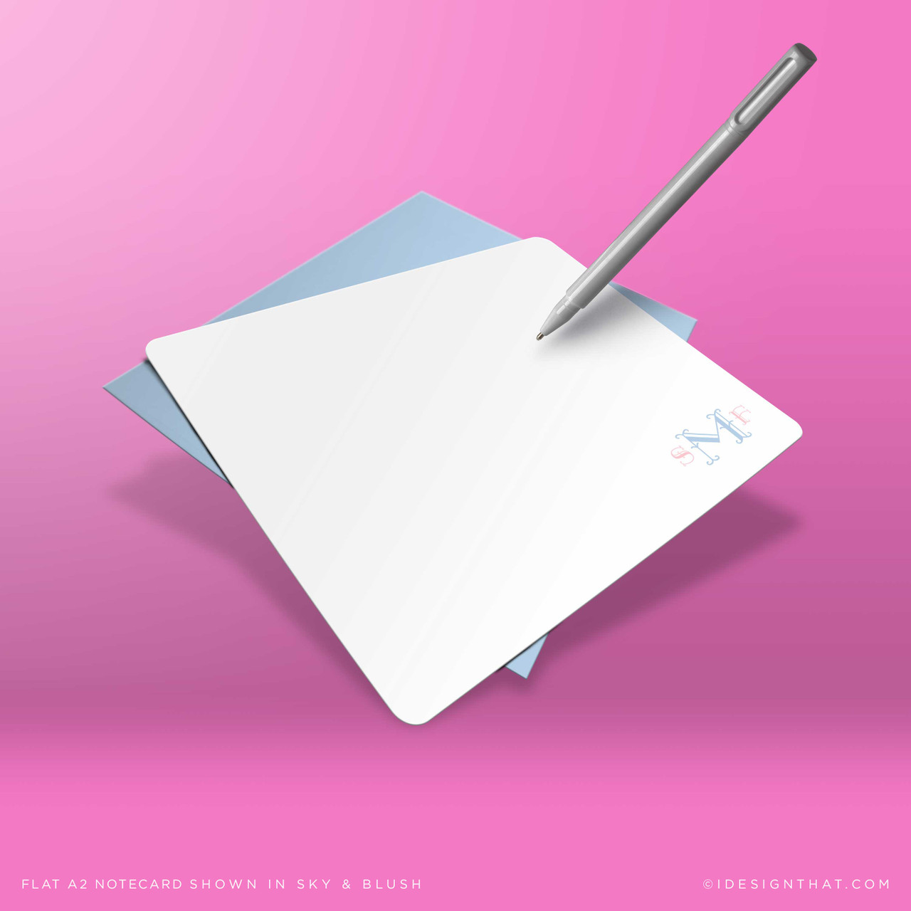 Chic stationery with vibrant colors